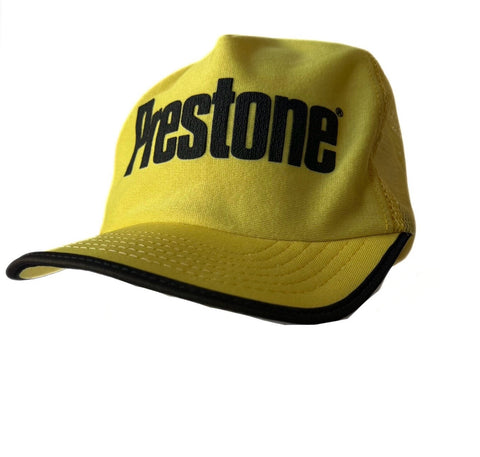 Vintage Yellow Prestone Trucker Hat