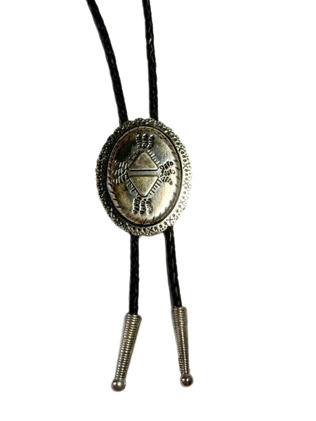 Bolo Tie - Silver Oval