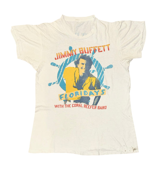 Vintage Jimmy Buffett Floridays 1986 Tour T-shirt (M/L)