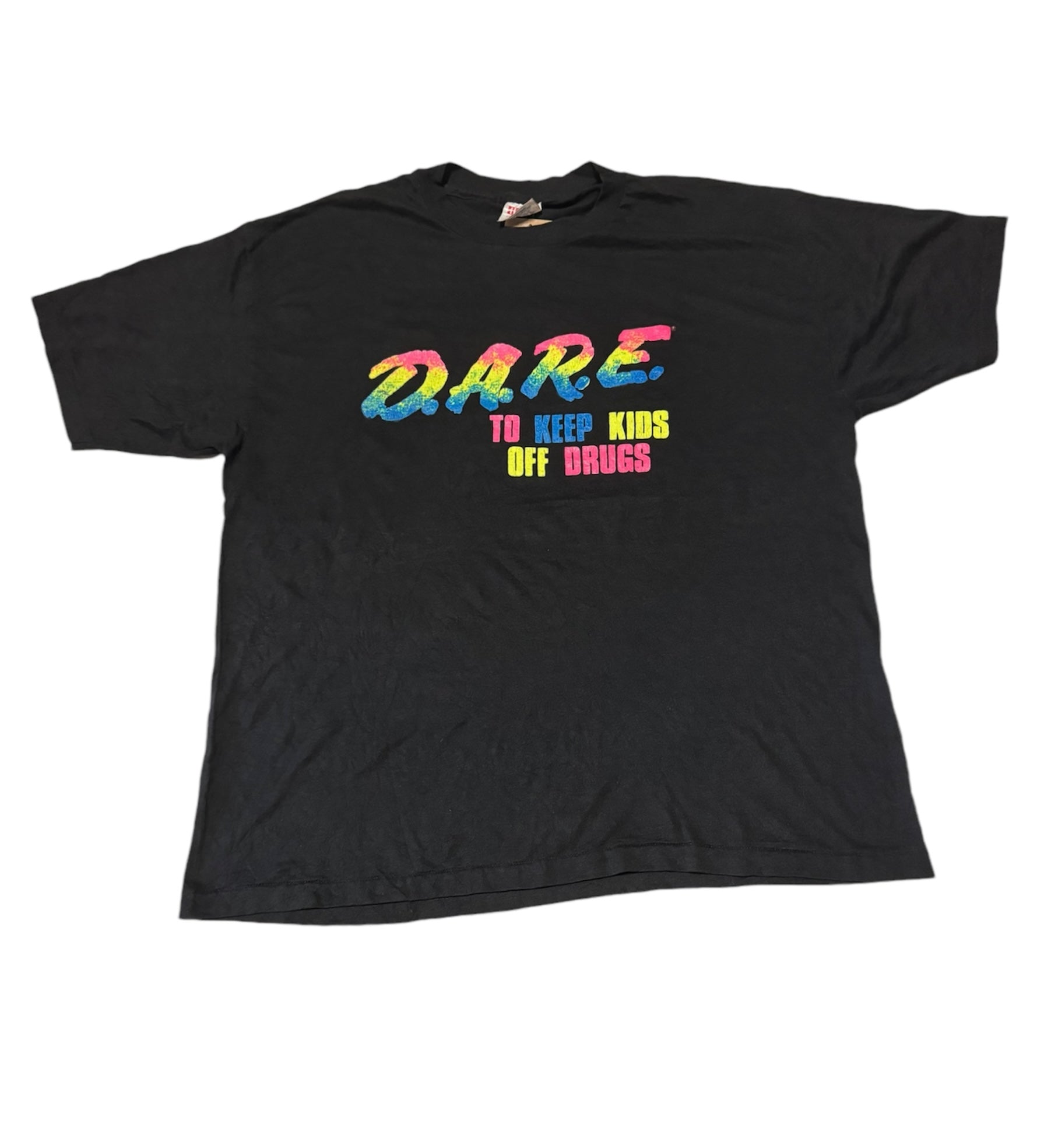 Vintage Rainbow D.A.R.E Drugs T-shirt (XL)