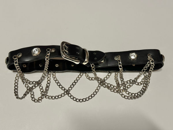 Vintage Studded Chain Belt (32")