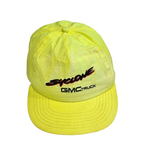 Vintage Neon Yellow GMC Truck Trucker Hat