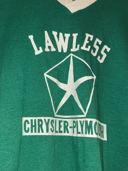 Vintage Lawless Green Baseball T-shirt (S)