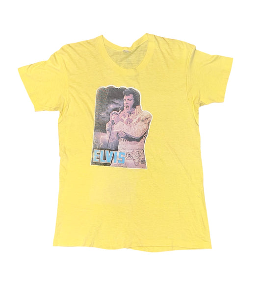 Vintage Yellow Elvis T-shirt (S/M)