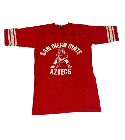 Vintage Red San Diego Aztec Football T-shirt (S)