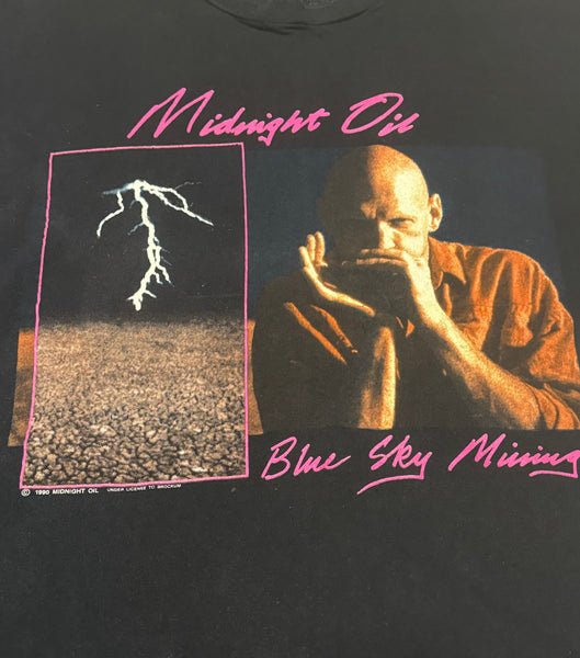 Vintage 90s Midnight Oil Tour T-shirt (XL)