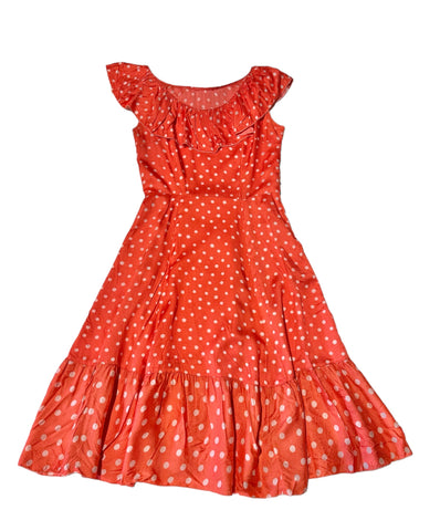Vintage Red Polka Dot Dress (8-10)