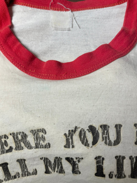 Vintage ‘Where You Bean All My Life’ Ringer T-shirt (L)