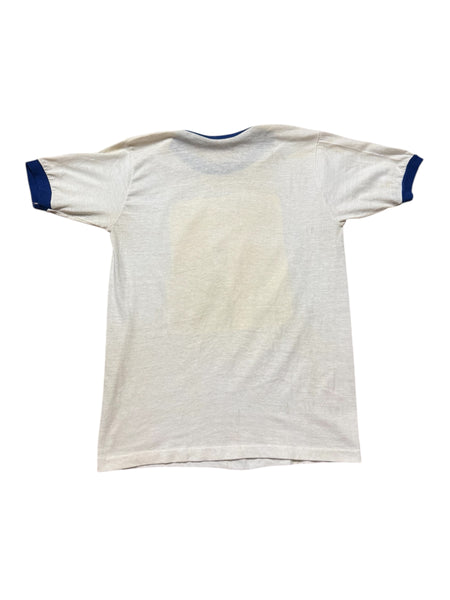 Vintage 70s Elvis Ringer Portrait T-shirt (M)