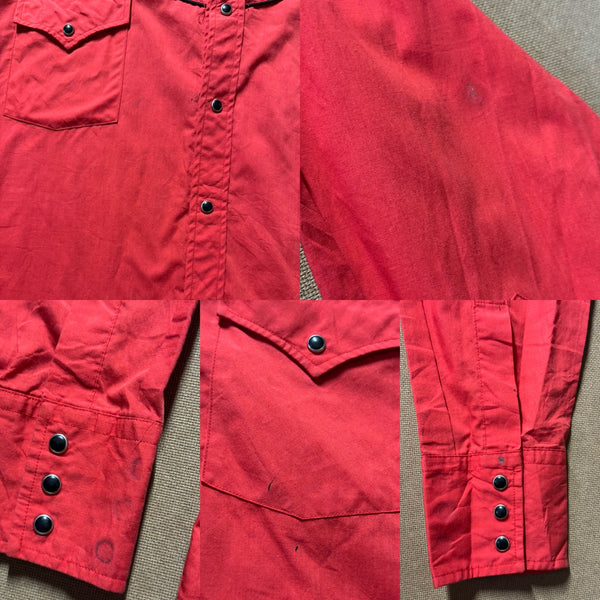 Vintage Red with Trucks ‘Ely Diamond’ - Western Shirt (XL)