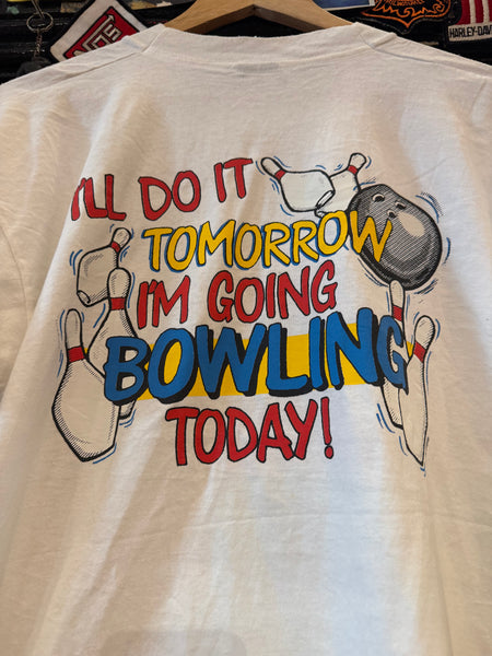 Vintage “I’m Going Bowling Today” T-shirt (L)