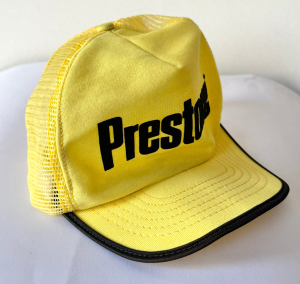 Vintage Yellow Prestone Trucker Hat