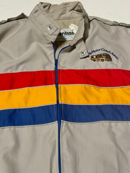 Vintage Caravan Trailer Park Windbreaker Jacket (M)