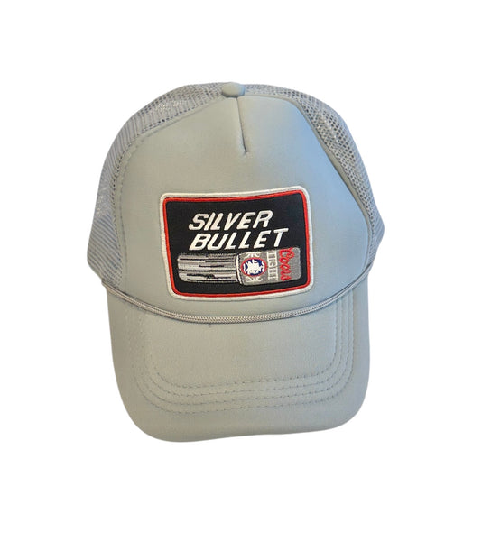 Silver Bullet Grey Trucker Hat