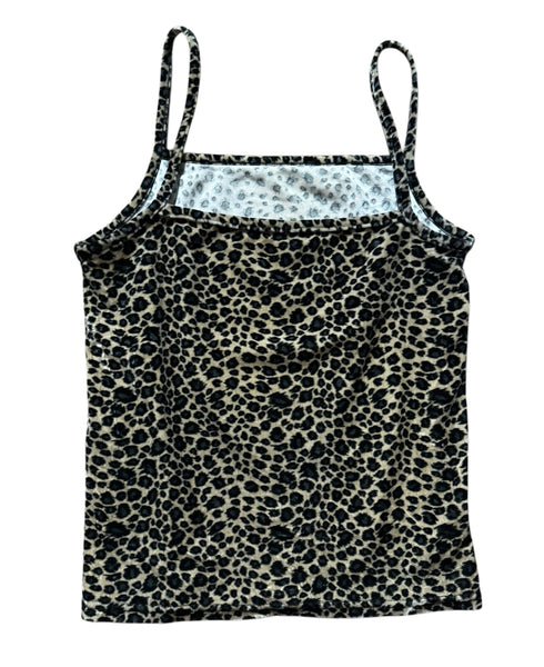 Vintage Velvet Leopard Singlet Top (S)