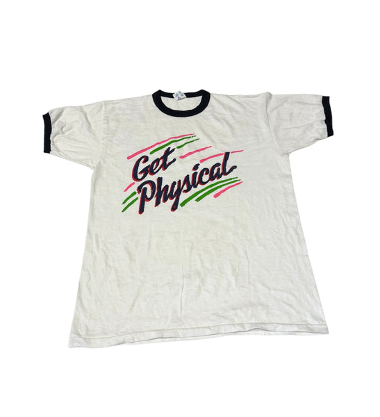 Vintage Get Physical Ringer T-shirt (L)