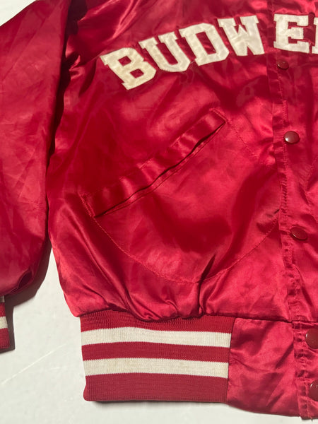 Vintage Budweiser - ‘The Bud & Spuds Team’ Satin Bomber Jacket (M)
