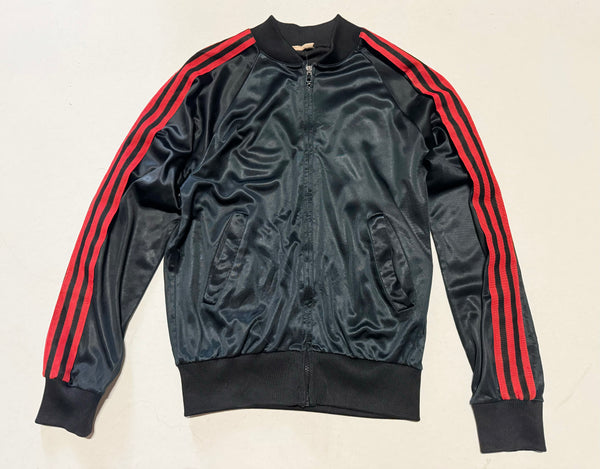Vintage 80s Red & Black Stripe Sports Jacket -  (S-M)