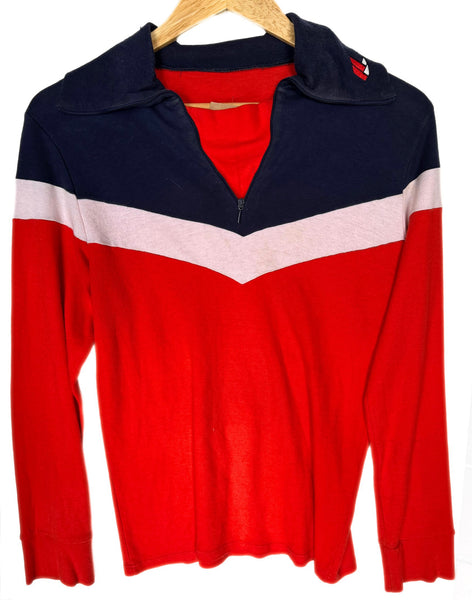 Vintage Quarter Zip Sport Jumper (S)