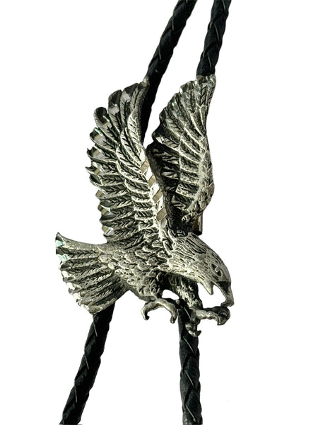 Bolo Tie - Silver Eagle - Made in USA
