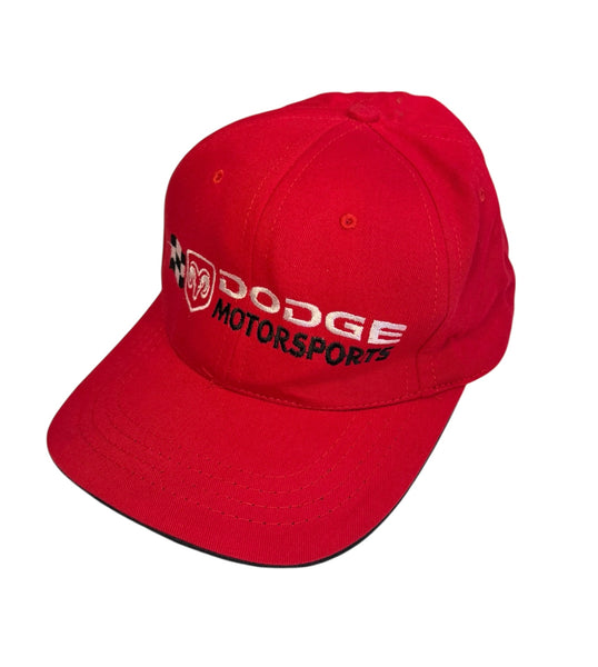 Vintage Red Dodge Motorsports Cap