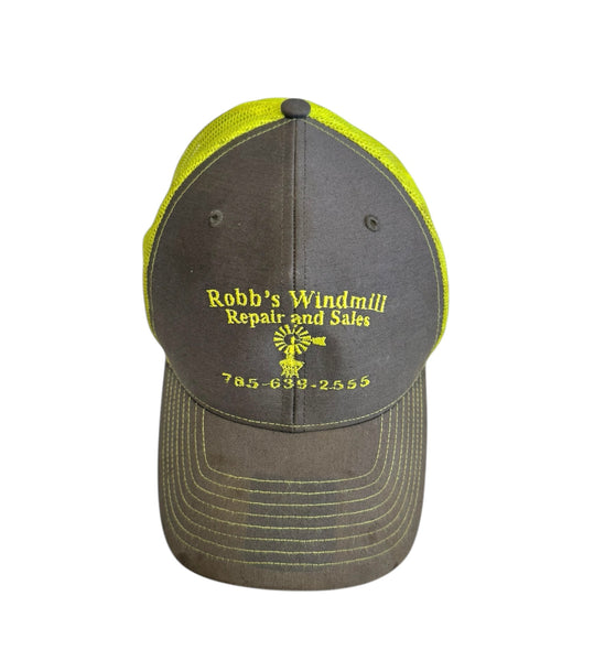 Vintage Robb’s Windmill Sales Neon Trucker Hat