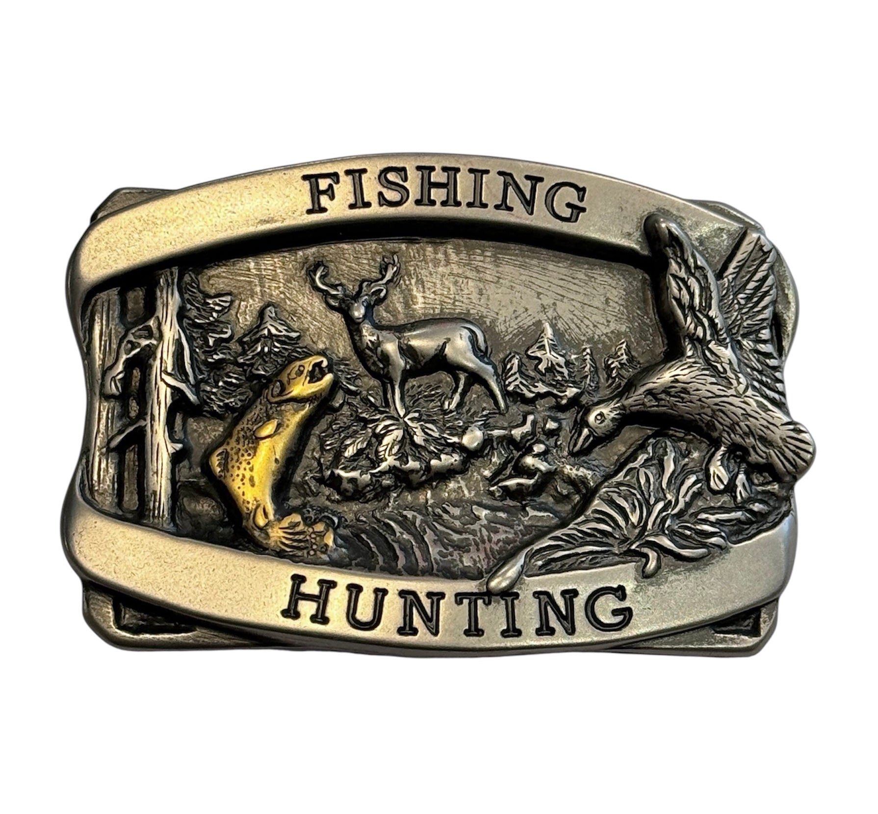 Fishing & Hunting Belt Buckle