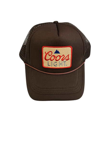 Brown Coors Light Trucker Hat