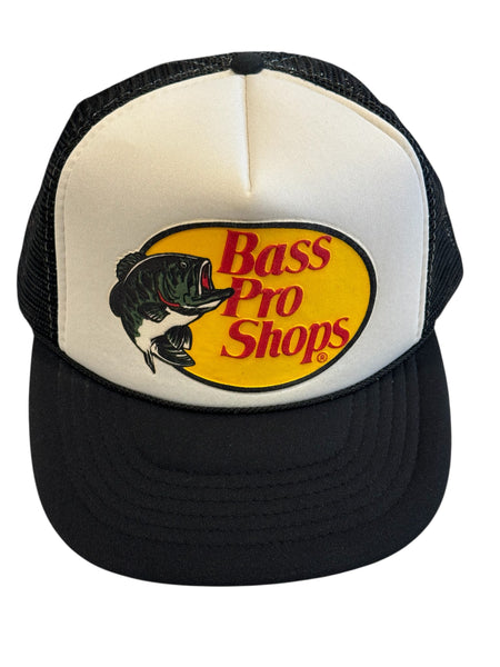 Vintage Bass Pro Puff Print Trucker Hat