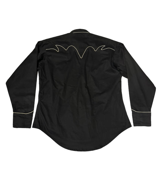 Rockmount Ranch Wear Western Shirt - Piped Lightning Yokes Black