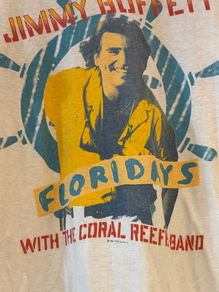 Vintage Jimmy Buffett Floridays 1986 Tour T-shirt (M/L)