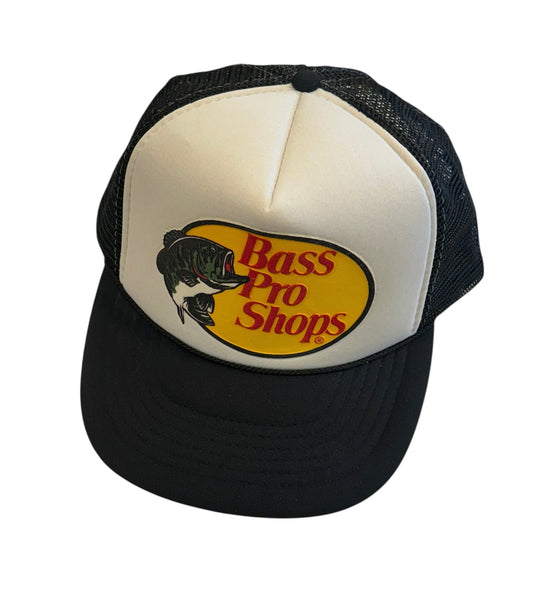 Vintage Bass Pro Puff Print Trucker Hat