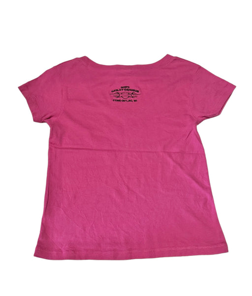 Vintage Harley Davidson Baby Tee- Hot Pink  (M)