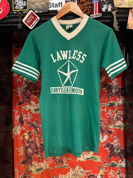 Vintage Lawless Green Baseball T-shirt (S)