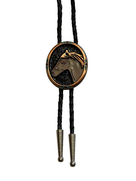Bolo Tie -Bronze Horse