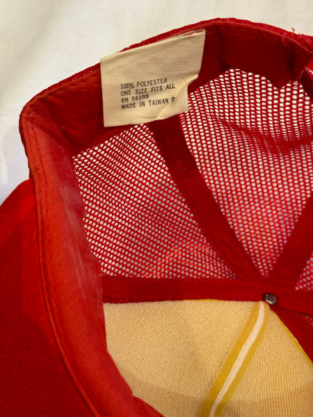 Vintage G&M Water Service Red Trucker Hat