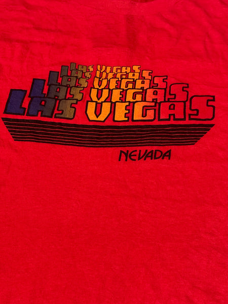 Vintage Red Las Vegas T-shirt (XL)