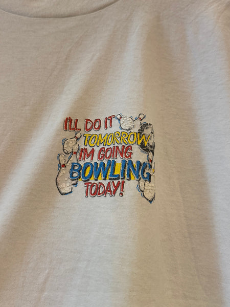 Vintage “I’m Going Bowling Today” T-shirt (L)