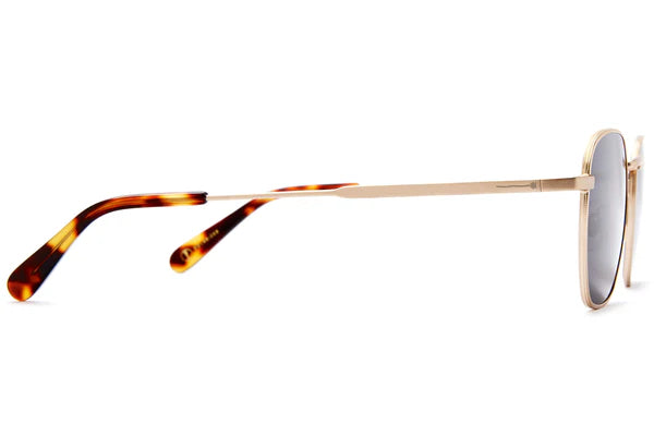 Crap Eyewear - The Groove Pilot - Brushed Gold & Tortoise Bio / Polarized Grey