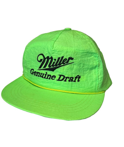 Vintage Neon Miller Beer Hat