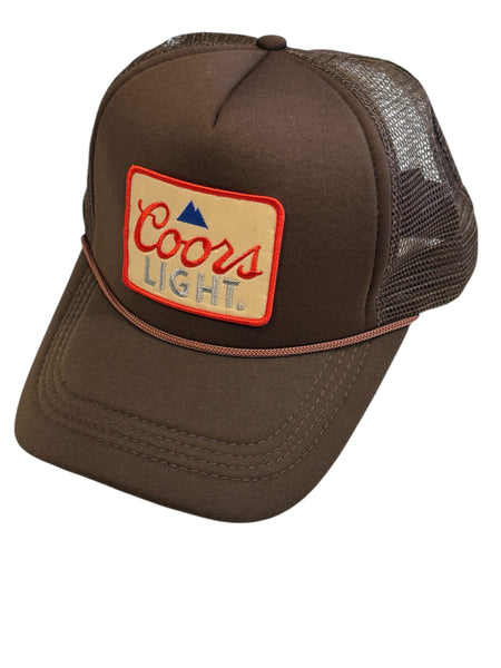 Brown Coors Light Trucker Hat