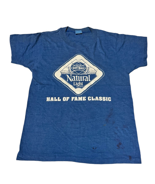 Vintage Blue Natural Light Beer T-shirt (S)