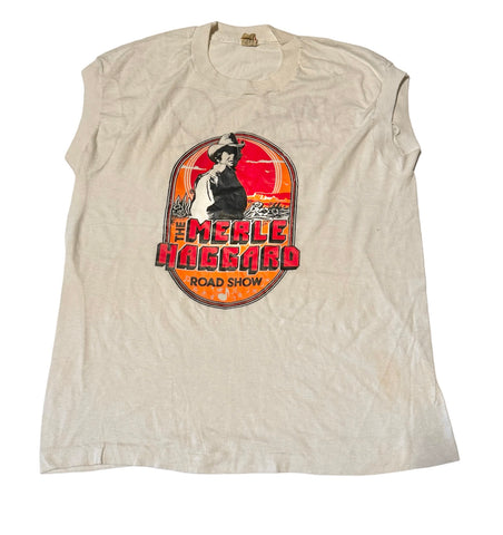 The Merle Haggard Road Show Vintage Sleeveless Tank (M-L)