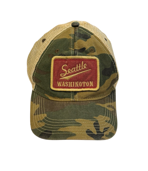 Vintage Cap -  Camo - Seattle Washington