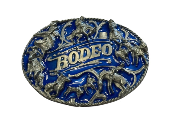 Blue Rodeo Belt Buckle