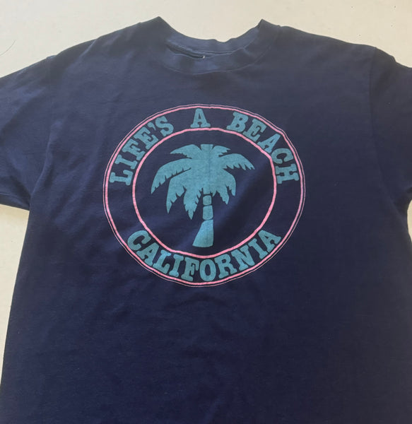 ‘Life’s A Beach California’ Vintage T-shirt (L)