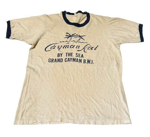 70s Cayman Kai Vintage Ringer T-shirt (M)