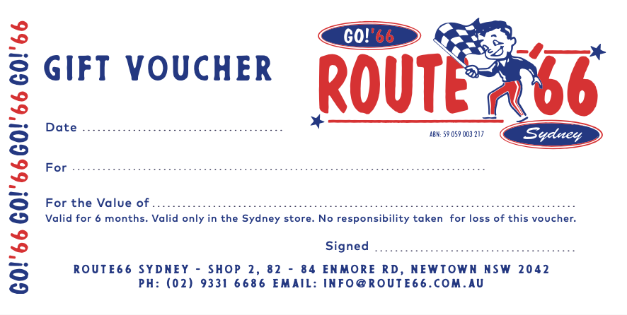 ROUTE 66 GIFT VOUCHER