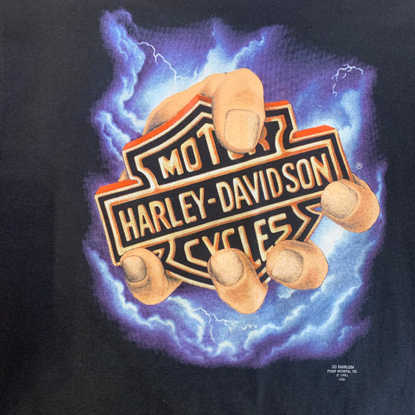 Harley Davidson Vintage 3D Emblem  T-shirt 91’
