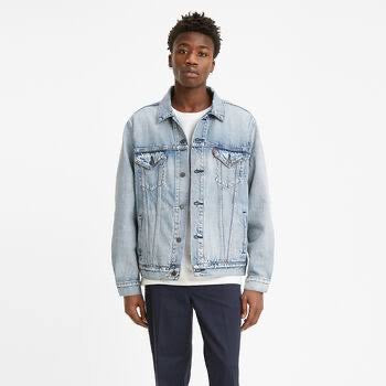 Green levi's trucker on sale jacket